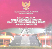 Materi Sosialisasi Putusan MPR RI 2006