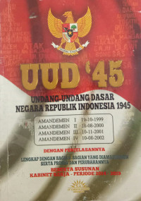 Amandemen lengkap UUD 1945 & susunan Kabinet 2014-2019 CV Cahaya Agency