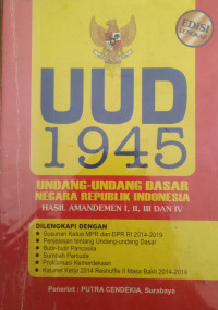 Amandemen lengkap UUD 1945 & susunan Kabinet 2014-2019